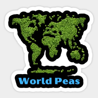 World Peas | Peas Pun Sticker